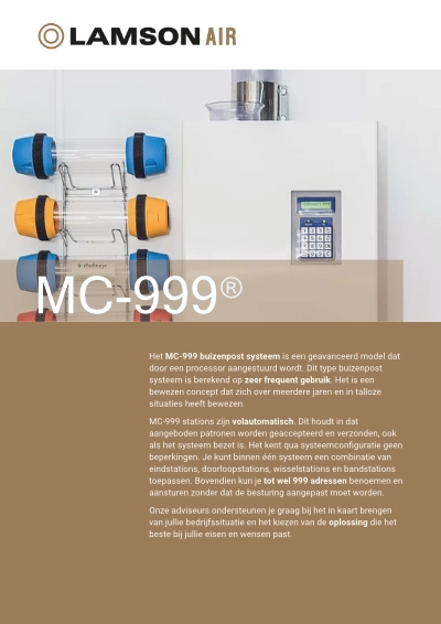 schermafbeelding van de MC-999 flyer van Lamsonair